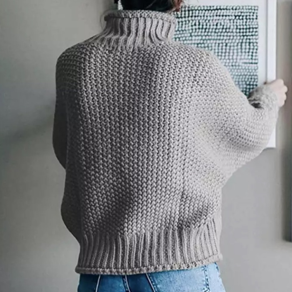 ❤️Gray Women’s turtleneck sweater autumn fall - Picture 3 of 4